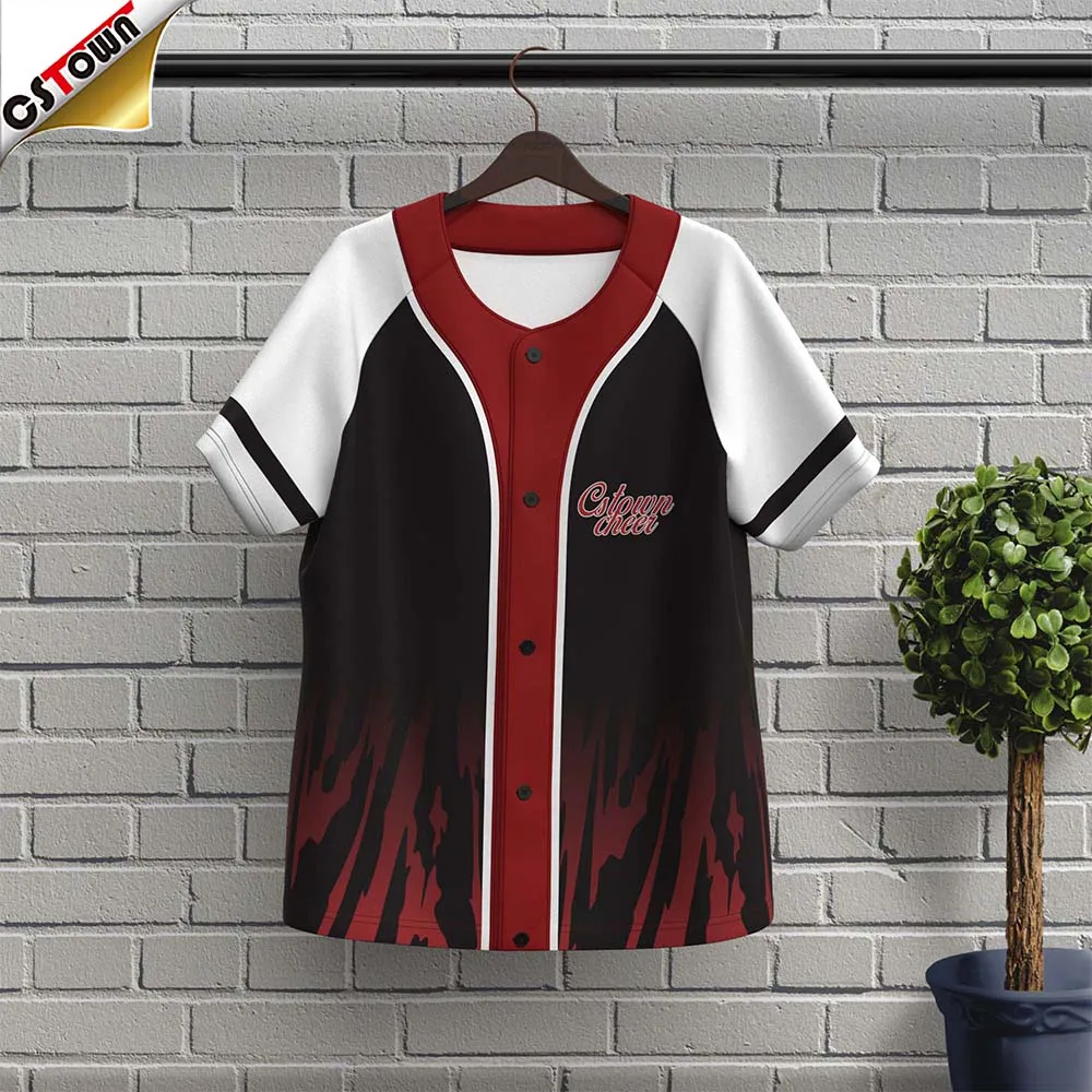 Fashion sublimation Plain Blank custom Printing Baseball Jerseys Baseball Uniform