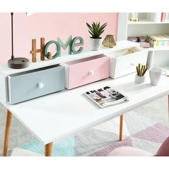 Hot sale white dresser simple Atmospheric Bedroom Used Kids Wooden Modern White Dressing Table