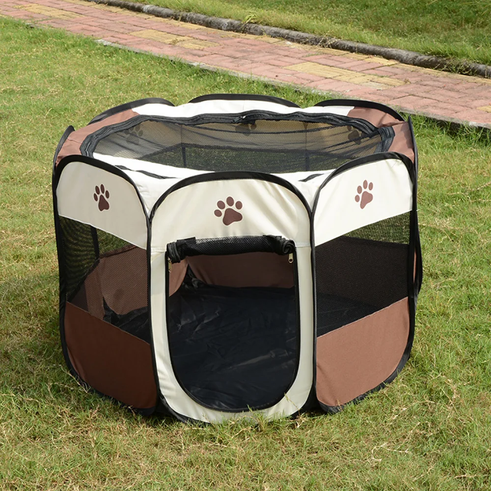 
Removable folding octagonal pet pen Oxford waterproof dog tent eight - sided cage 
