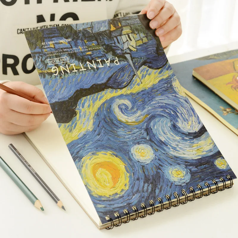 Landscape High Quality Drawing Spiral Notebook Custom A4 Paper Sketch Book