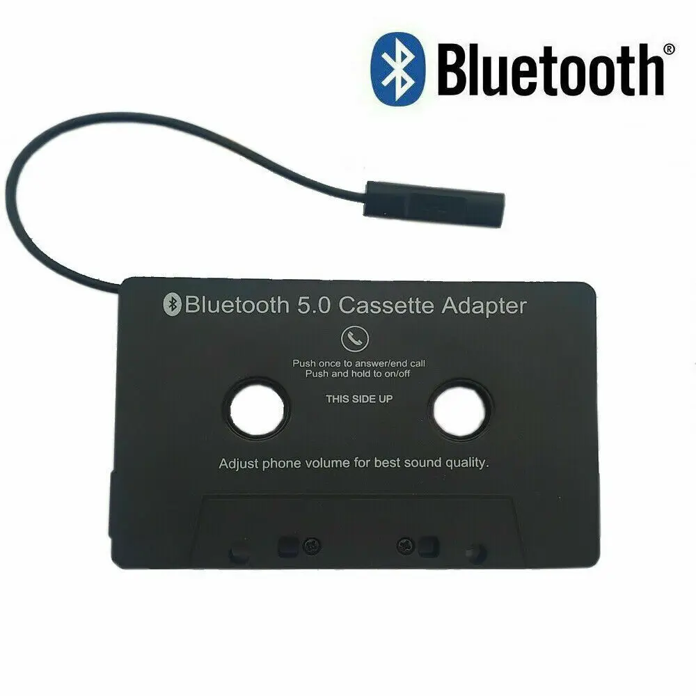 
BLUETOOTH BLACK CAR CASSETTE TAPE ADAPTER FOR IPHONE MP3 IPOD ANDROID CASSETE 
