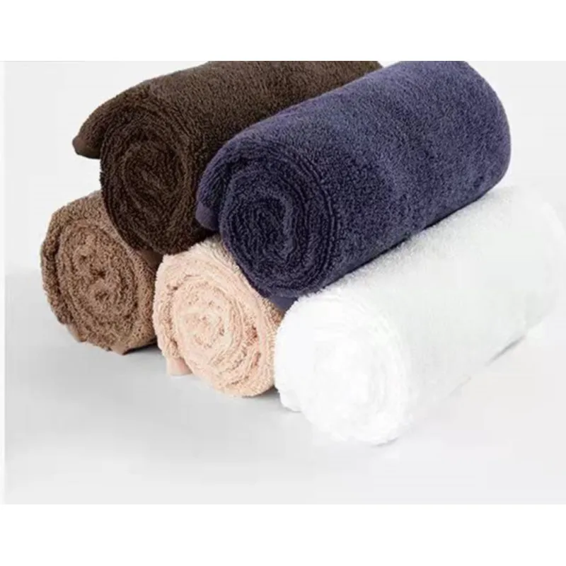 100% Organic Cotton Bath Towels Custom Logo Solid Color Adult Cotton Bath Towels