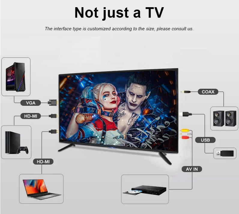 55 Inch Smart TV 4K Ultra HD LED & LCD TVs Custom Made 65 Inch 75 inch Smart Android TV Television