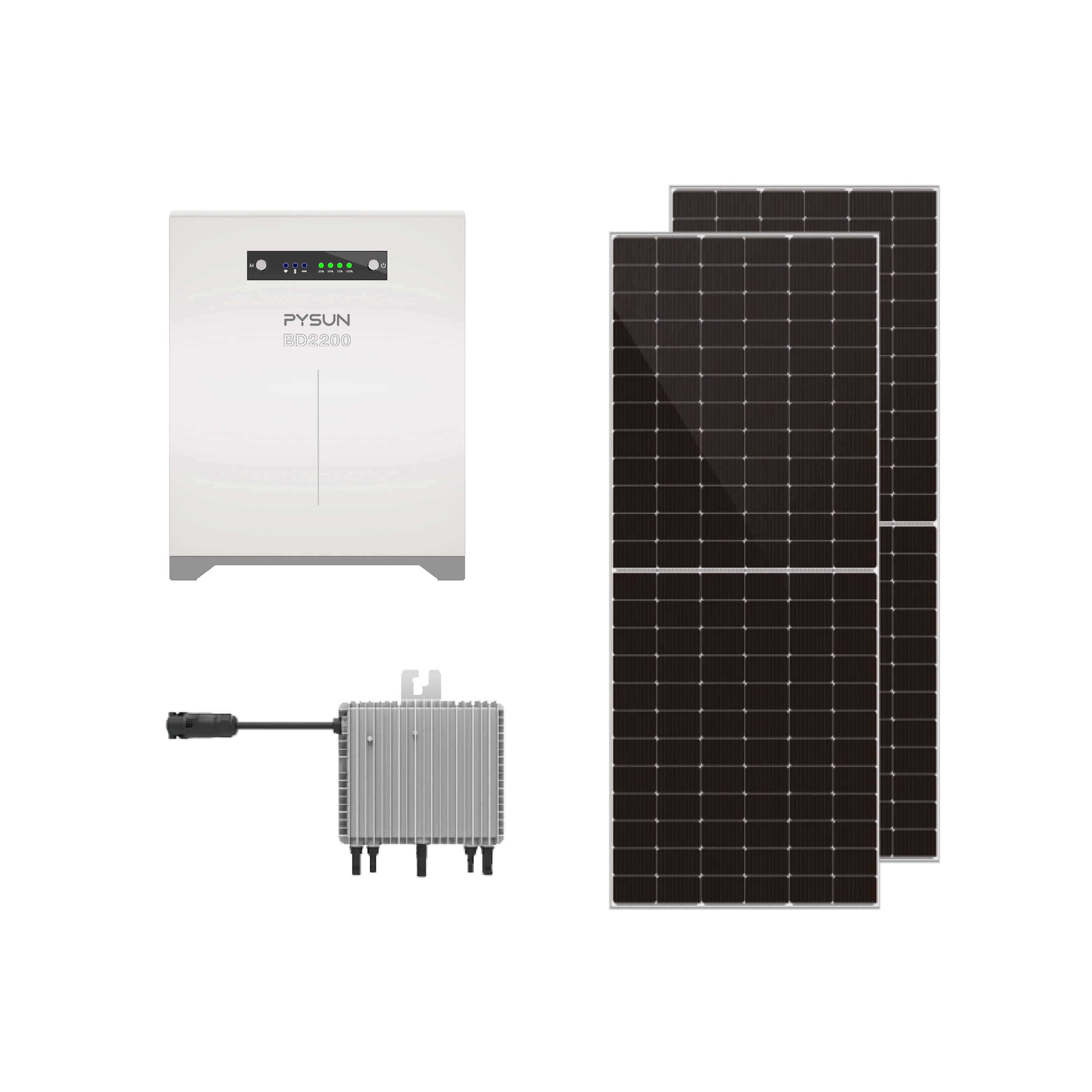 PYSUN Europe Market Plug And Play Balcony Power Plant German Balcony Battery for Micro Inverter Solar Systems