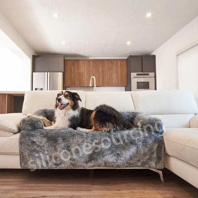 Dropshipping Orthopedic dog bed With spine and neck Supportive bolsters Thickened Warm Fluffy Soft Cat Bed dog kennel