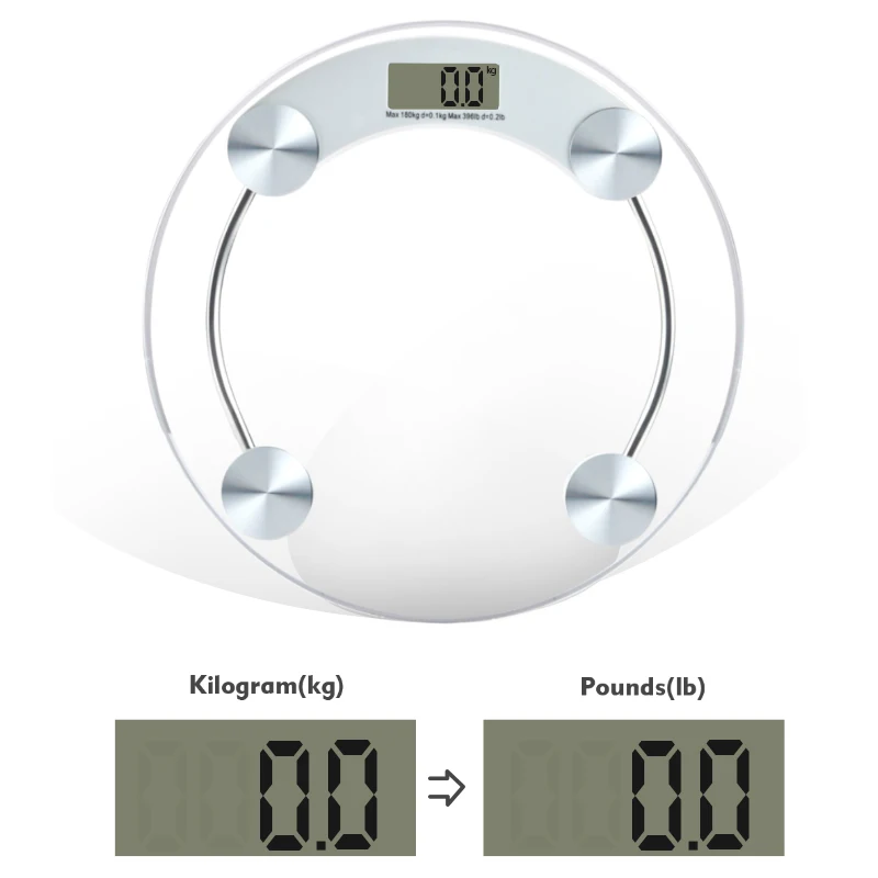 Household Simple Design 180kg Glass Digital Body Cheap Digital Bathroom Weight Scales