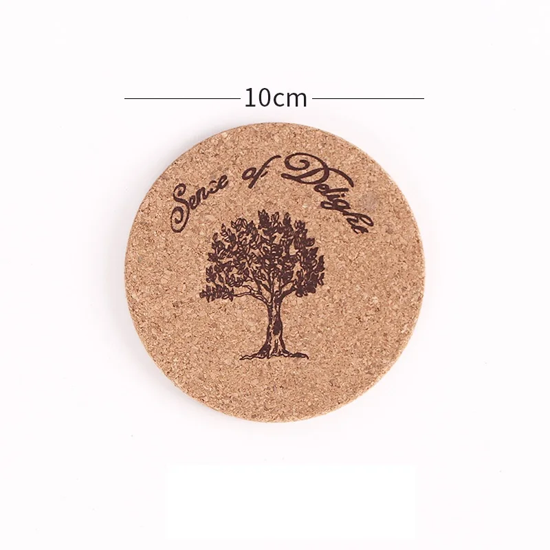 Ретро стиль Корк coaster кофе циновка чашки чая теплый коврик столовых горшок держатель настольный декор