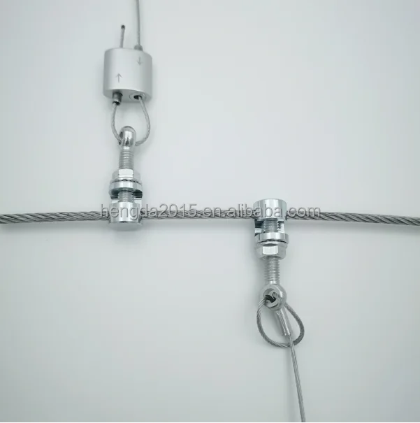China Factory Supply Hanging Wire Systems Looping Cable Gripper Suspension Kit Cable with Hook