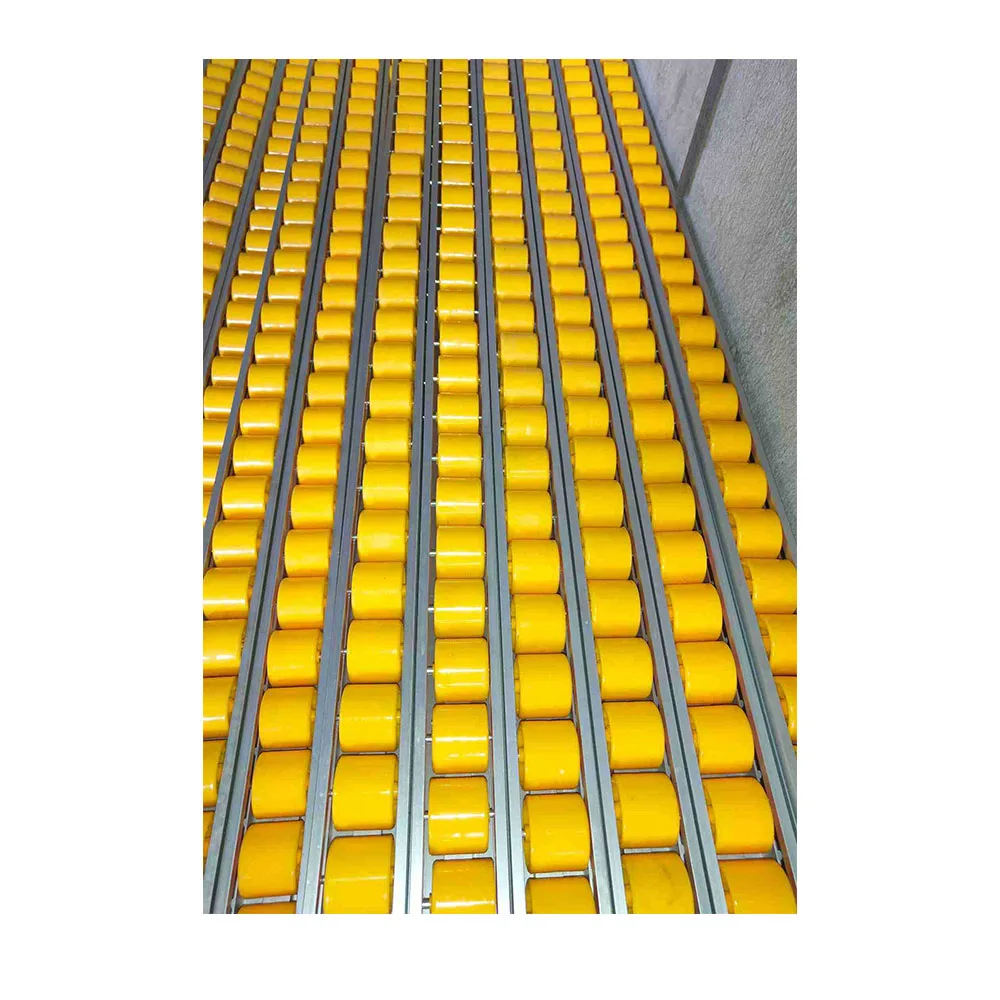
China manufacturer Aluminium alloy roller track placon llight-duty flow rail with plactis wheel 