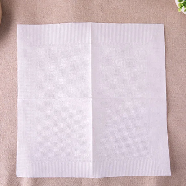White restaurant tissue 23*23cm with customized logo