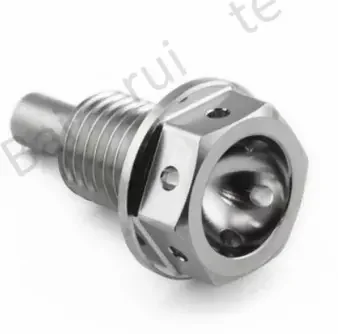Factory Manufacture Gr5 M14x1.5 Titanium Sump Plug Bolt Magnetic for Motorcycle