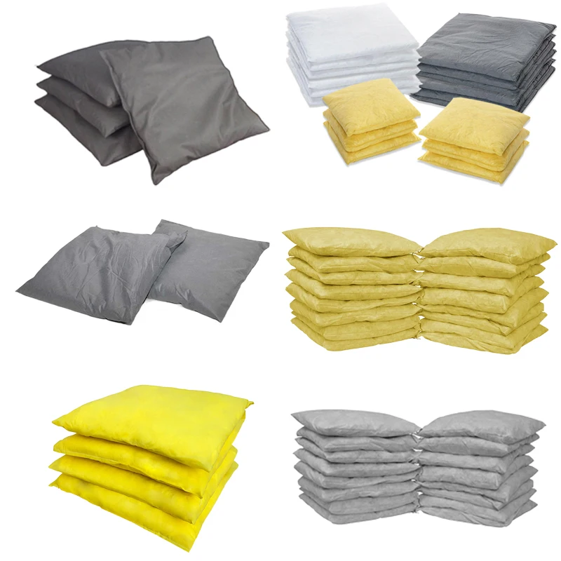 100% Pp Factory Supply Oil Universal Absorbent Pillow Eco-Friendly Spill Control Meltblown