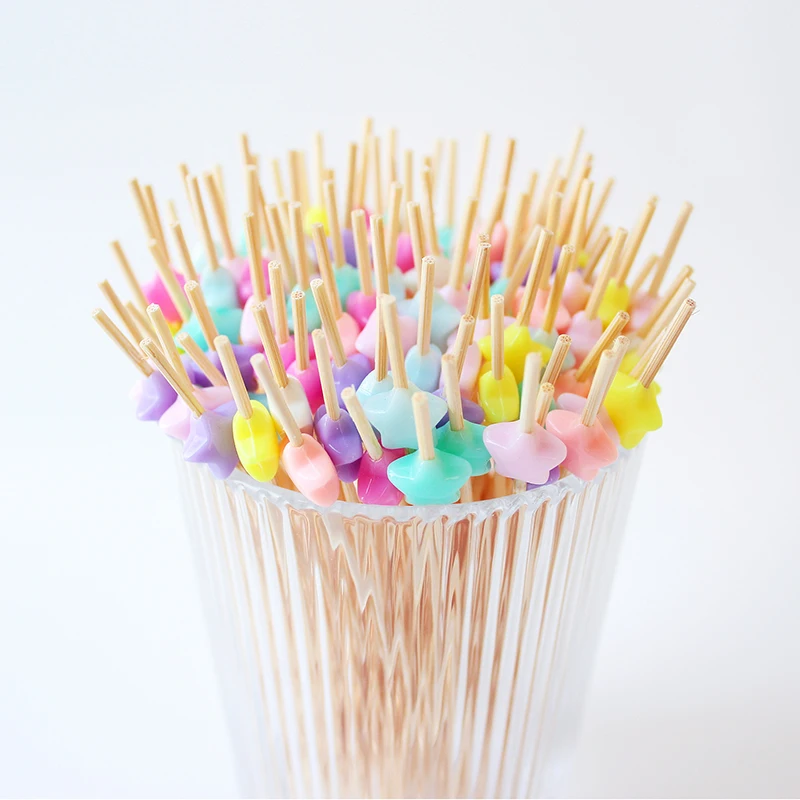 Хот штамп барбекю одноразовые шашлыки с логотипом на заказ бамбуковые Теппо с деревянной ручкой для наружных блюд на гриле