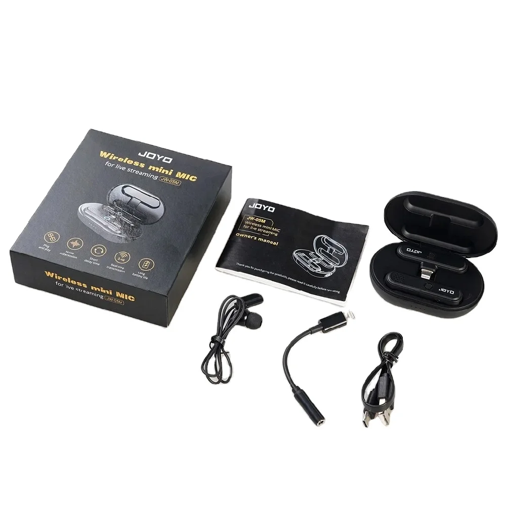 JOYO Zhuole JW-05M мини Интеллектуальный беспроводной микрофон живой для интервью профессиональный мониторинг звукозаписи шумоподавление