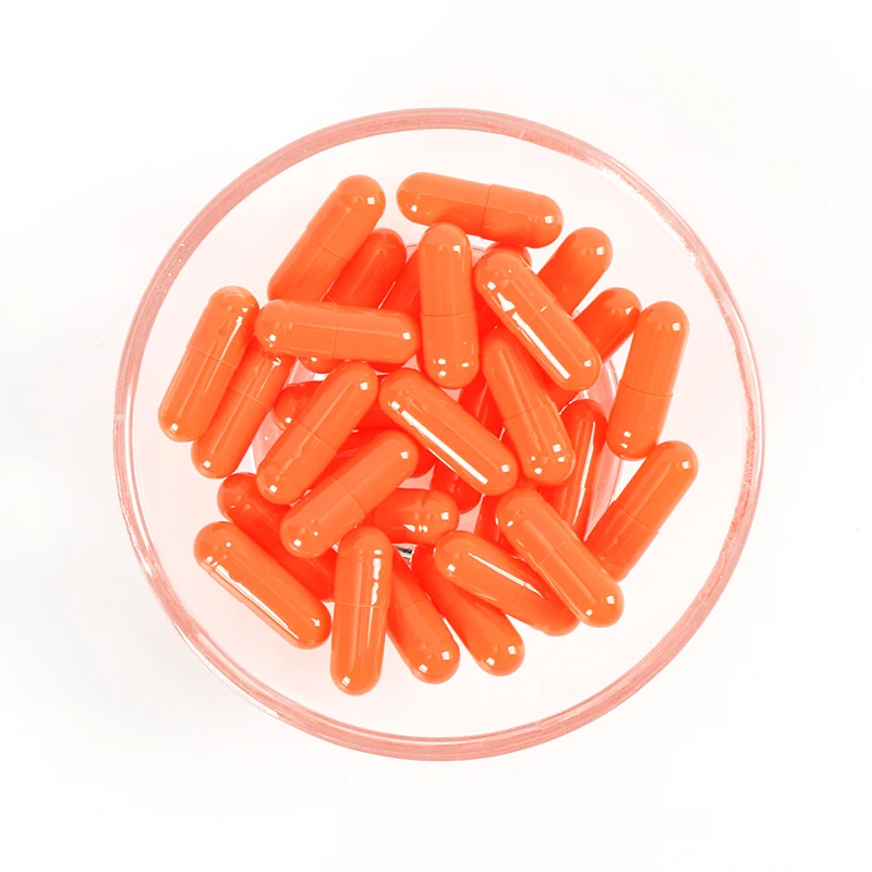 Bulk separated edible capsules plant vegetable pure vegetable hollow capsules