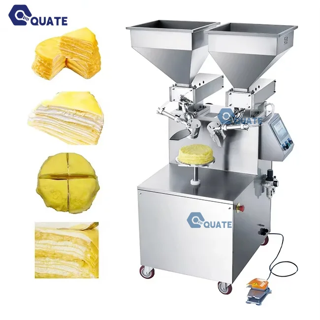 Cake  Coating Industrial Frosting Applicator for Automatic cake icing decorating  Crepe  Cream Spreading  cake icing machine