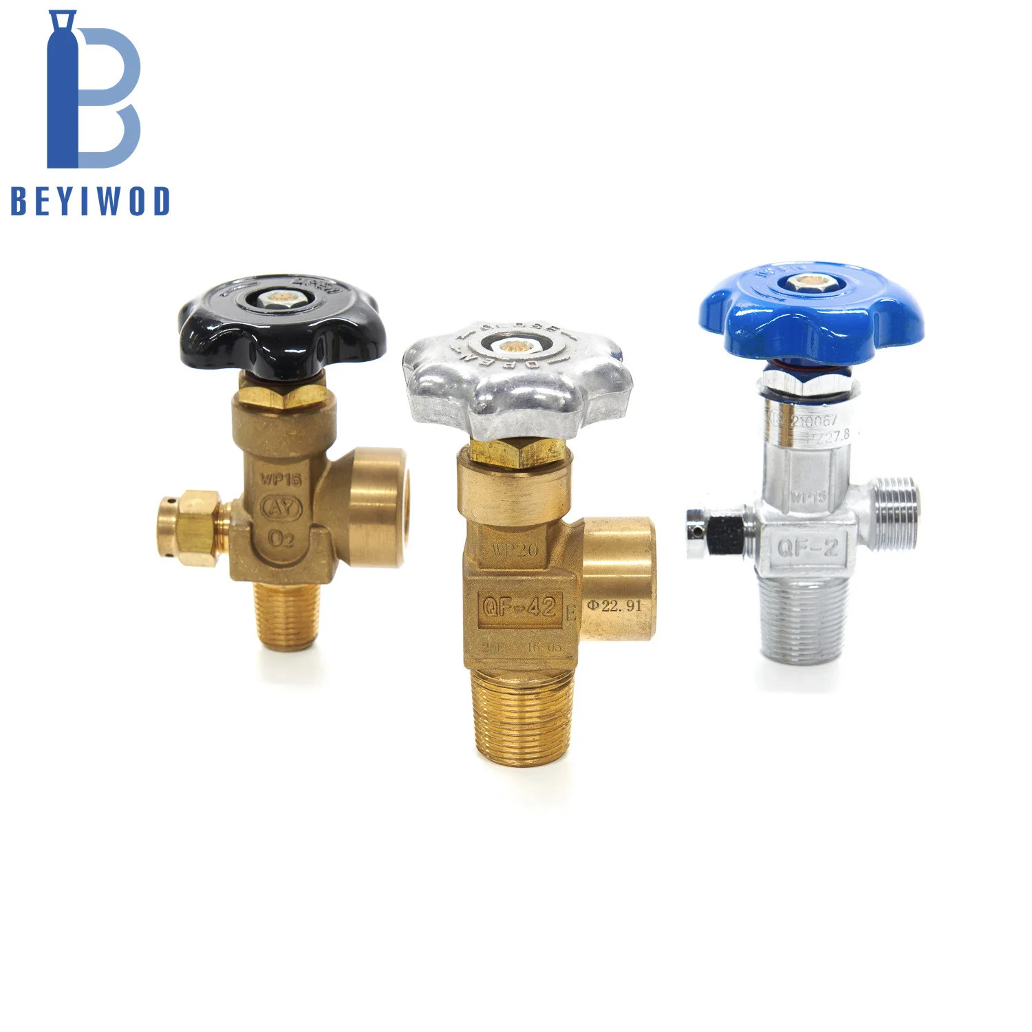 CE TPET approval QF-2 Oxygen valve handle wheel CO2 Oxygen Nitrogen gas cylinder valve