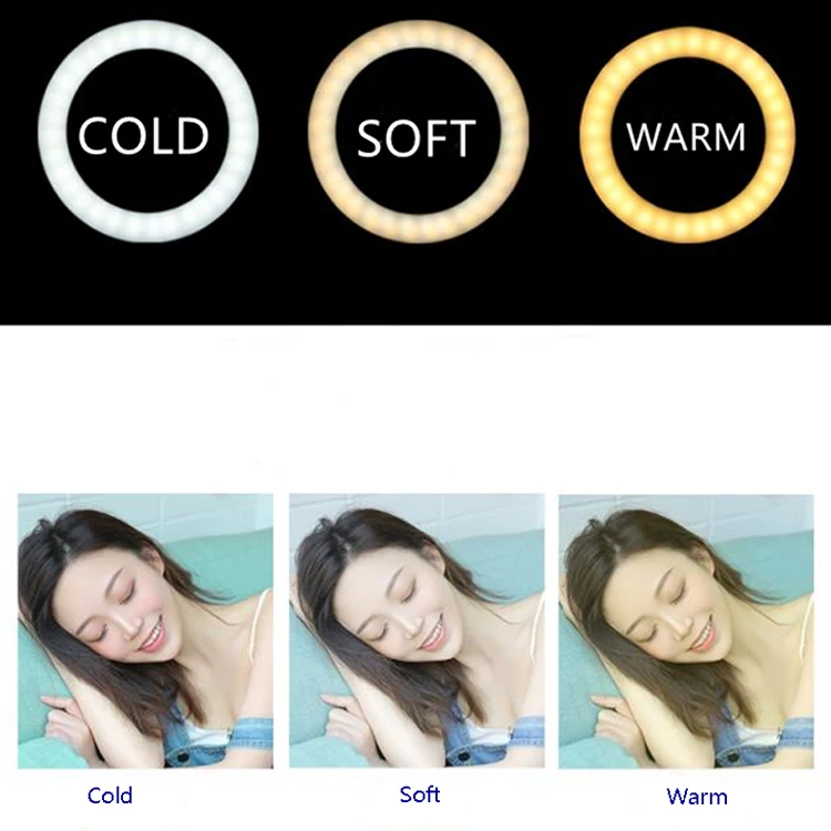 10 Inch  26 cm Make Up Photography LED Ring Light With  Remote Tipod