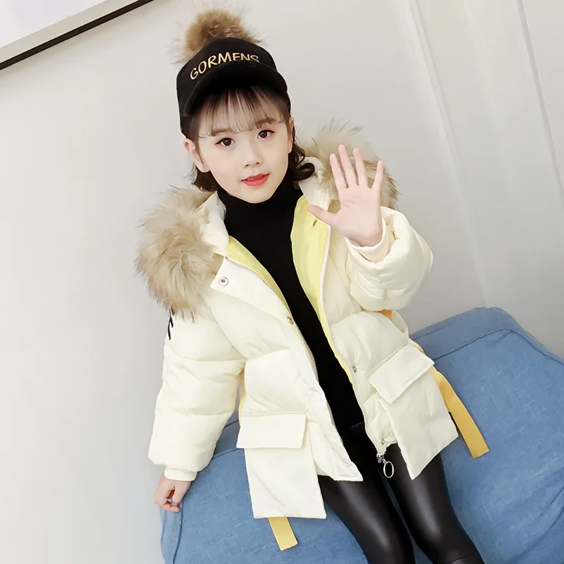 
Custom down jacket kids down sweater stocked zipper white duck down jacket for kids girl coat 