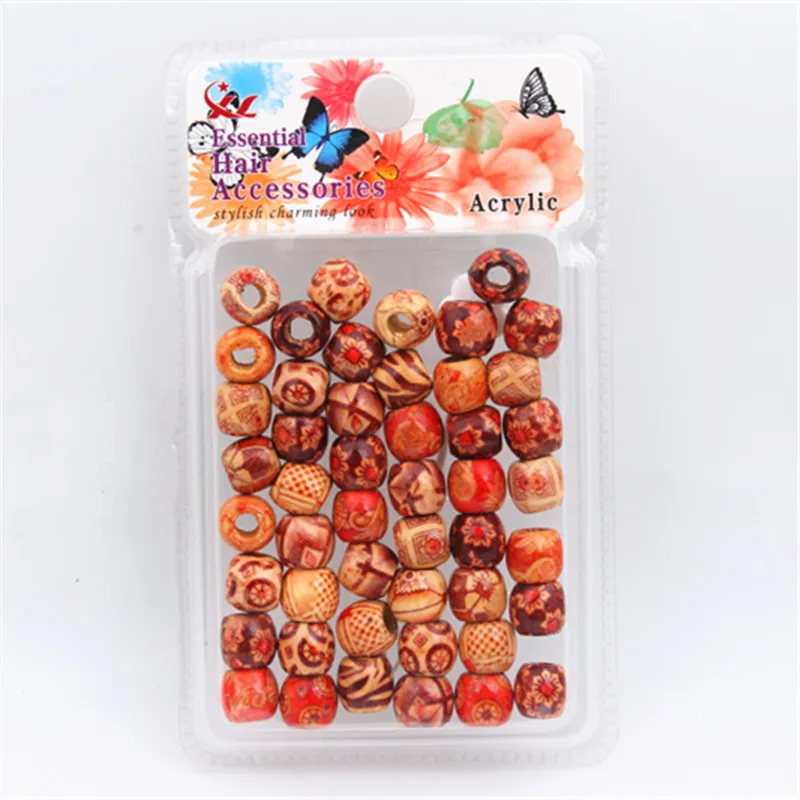 Wholesale 12*11 mm Plastic Pony Beads Hair Decoration with Big Hole for Dreadlocks