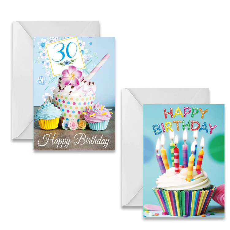 Birthday Thank you Greeting card Photo Poster custom 3D moving flip 75 100lpi lenticular printing card