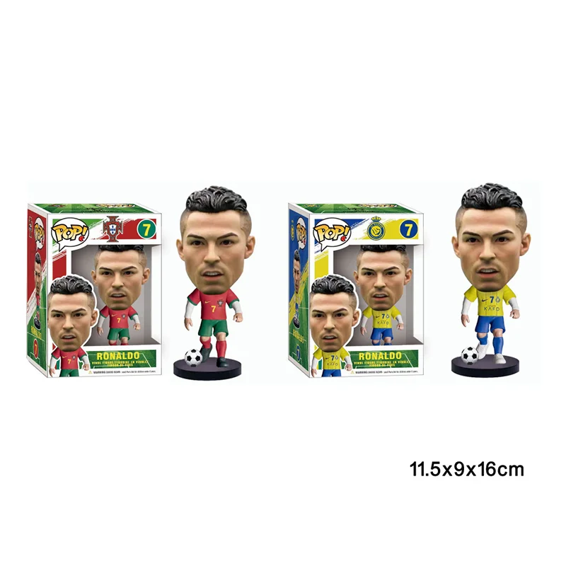 Hot selling European cup Mbappe Ronaldo Messi Action Figure for Fans and Collectors Kits