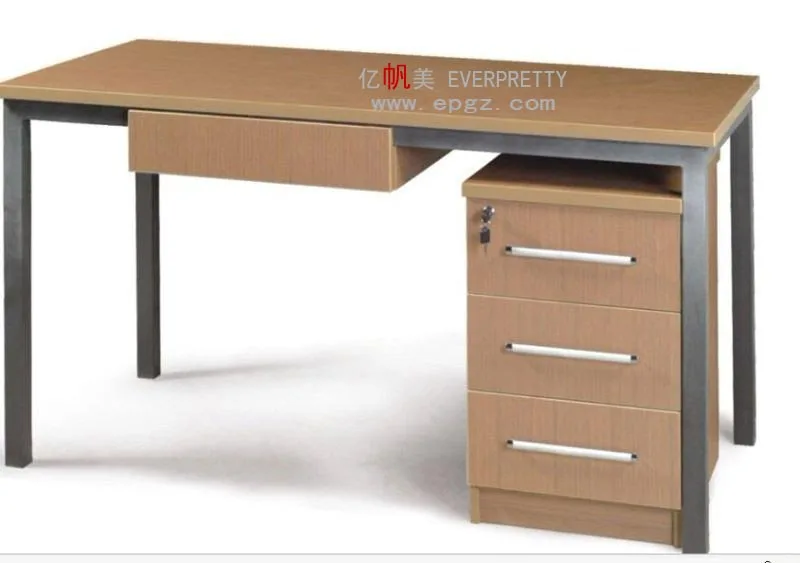 Popular and Practical Modern Teacher Table with Metal Frame with Drawer