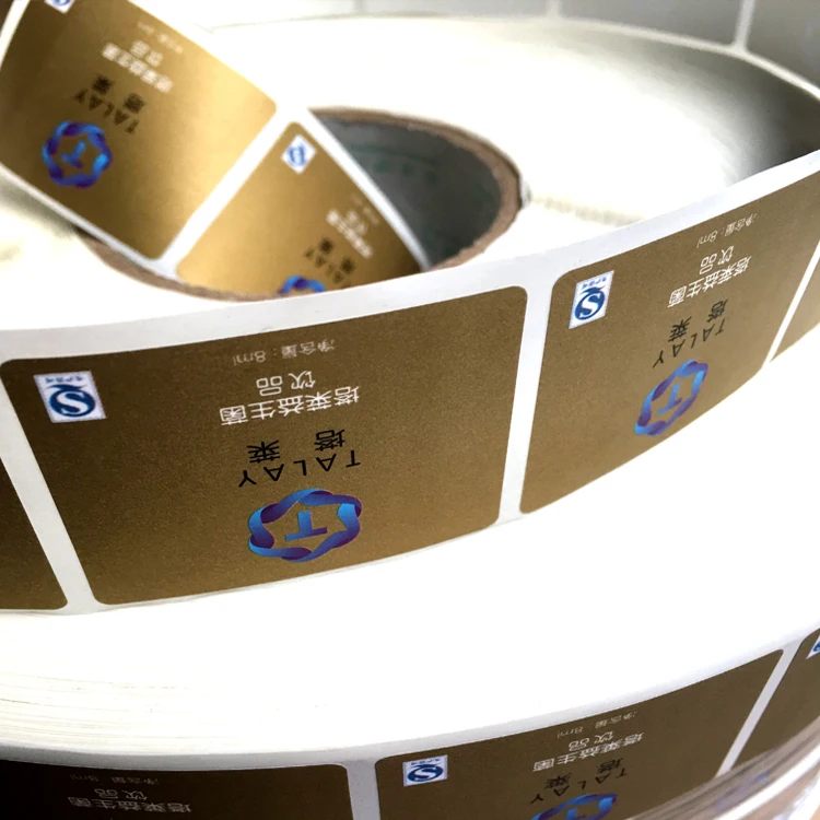 Adhesive Roll Labels Sticker for Bottle Packaging Advertising Sticker Professional Custom Label Printing Waterproof OEM CMYK