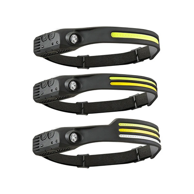 Wholesale COB Wide Beam 400 Lumens Ultra Bright Led Head Lamp Rechargeable Headlamps For Camping Fishing
