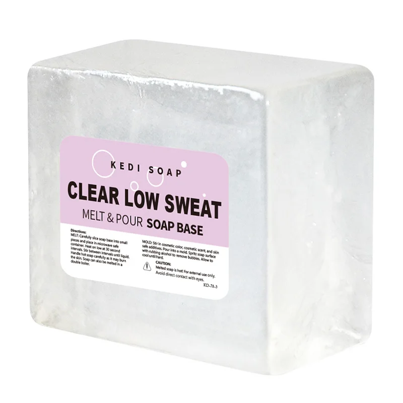 KD-78-3 10Kg Clear low sweat melt and pour soap base wholesale supplier Manufacturer