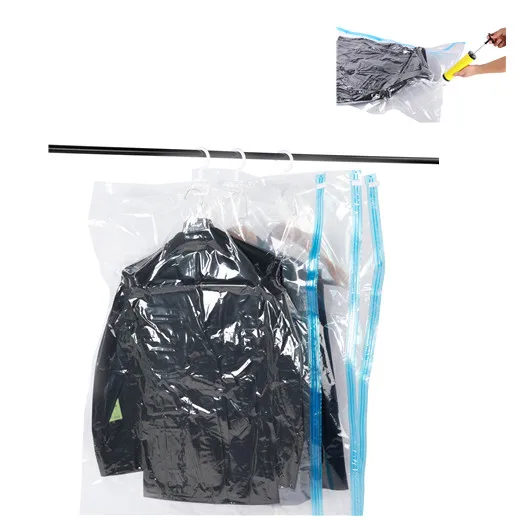 Hanger Vacuum sealed Storage Bag Plastic Waterproof Travelling Household