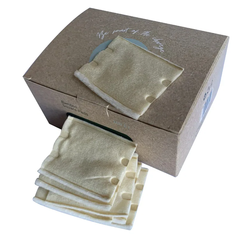 Bamboo Fiber Makeup Cotton Pads for Lint-free Facial Makeup and Manicure