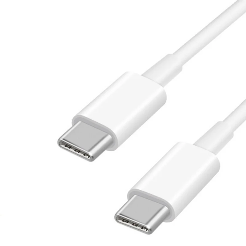 
Type C To Type C TPE Fast Charging Data Cable 5V 3A 60w White PD USB-C Cable For Computer For Phone 