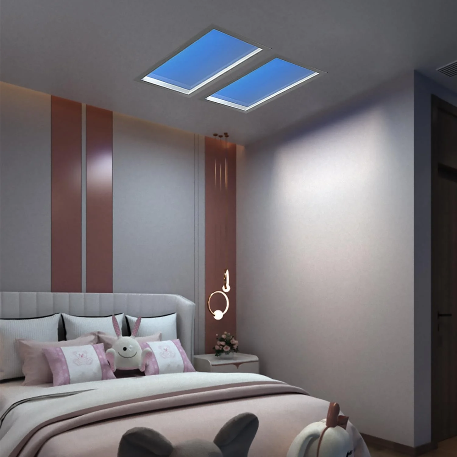 White Clouds LED Sky Panel Lighting 595*595mm Ra90 Sky Picture LED Ceiling Panel for Chemotherapy Room
