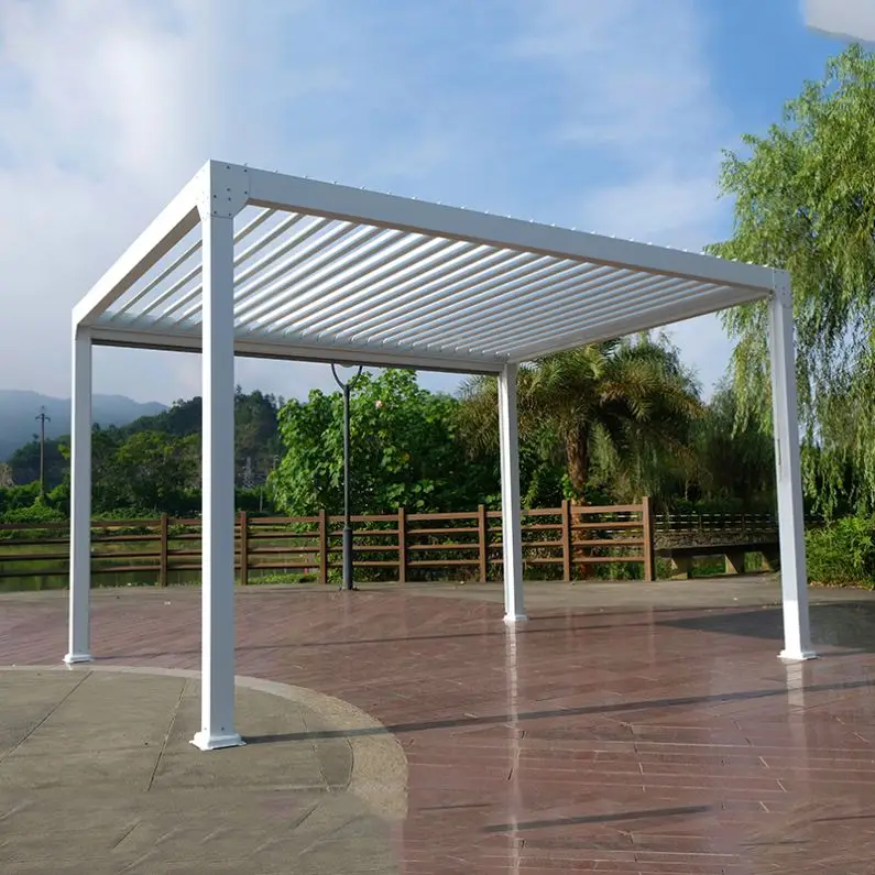 CLEARVIEW pergola aluminium outdoor set automatiques pour luxury pergola kit wasserdicht 4x6 Aluminum Pergola for house