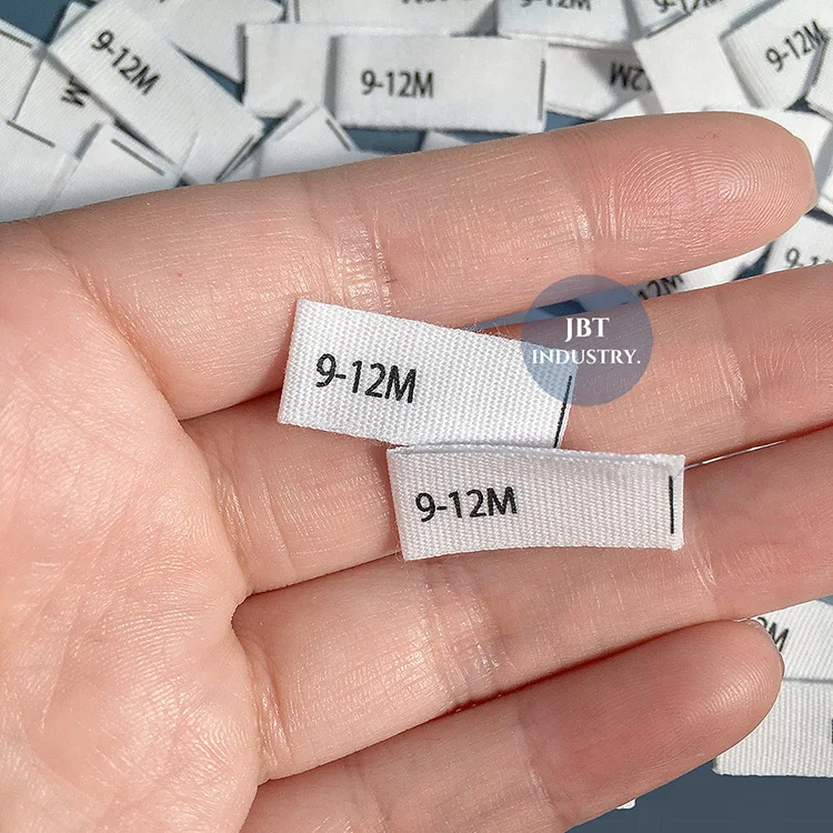 Custom Clothing Garment Bra Using Center Folded Soft Cotton Fabric Printed Size Hem Tag Labels