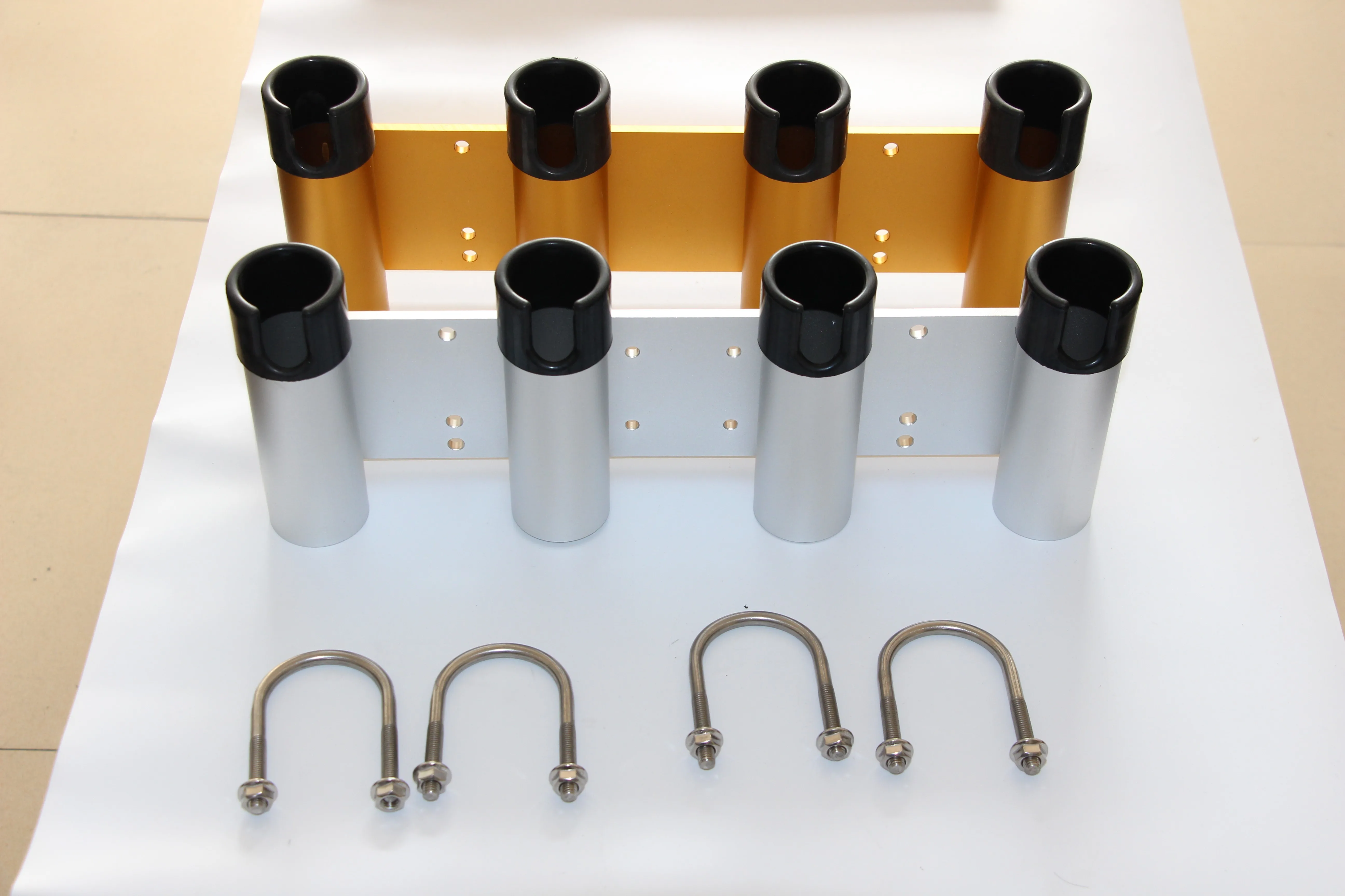 Removable Aluminium Anodized 4 tube Rod Holder