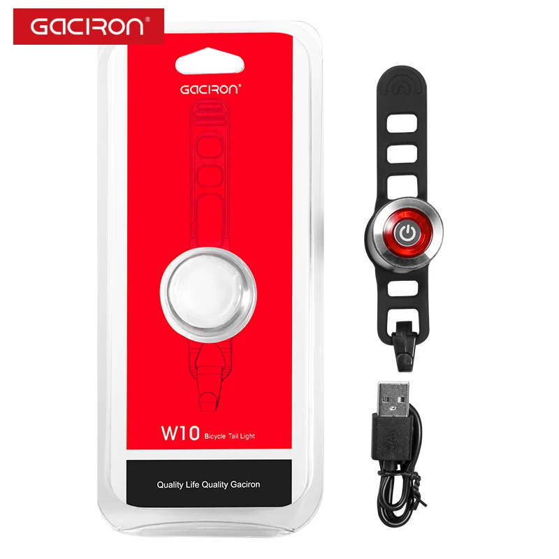 Gaciron economic bike bicycle rear taillight waterproof rechargeable bike tail light