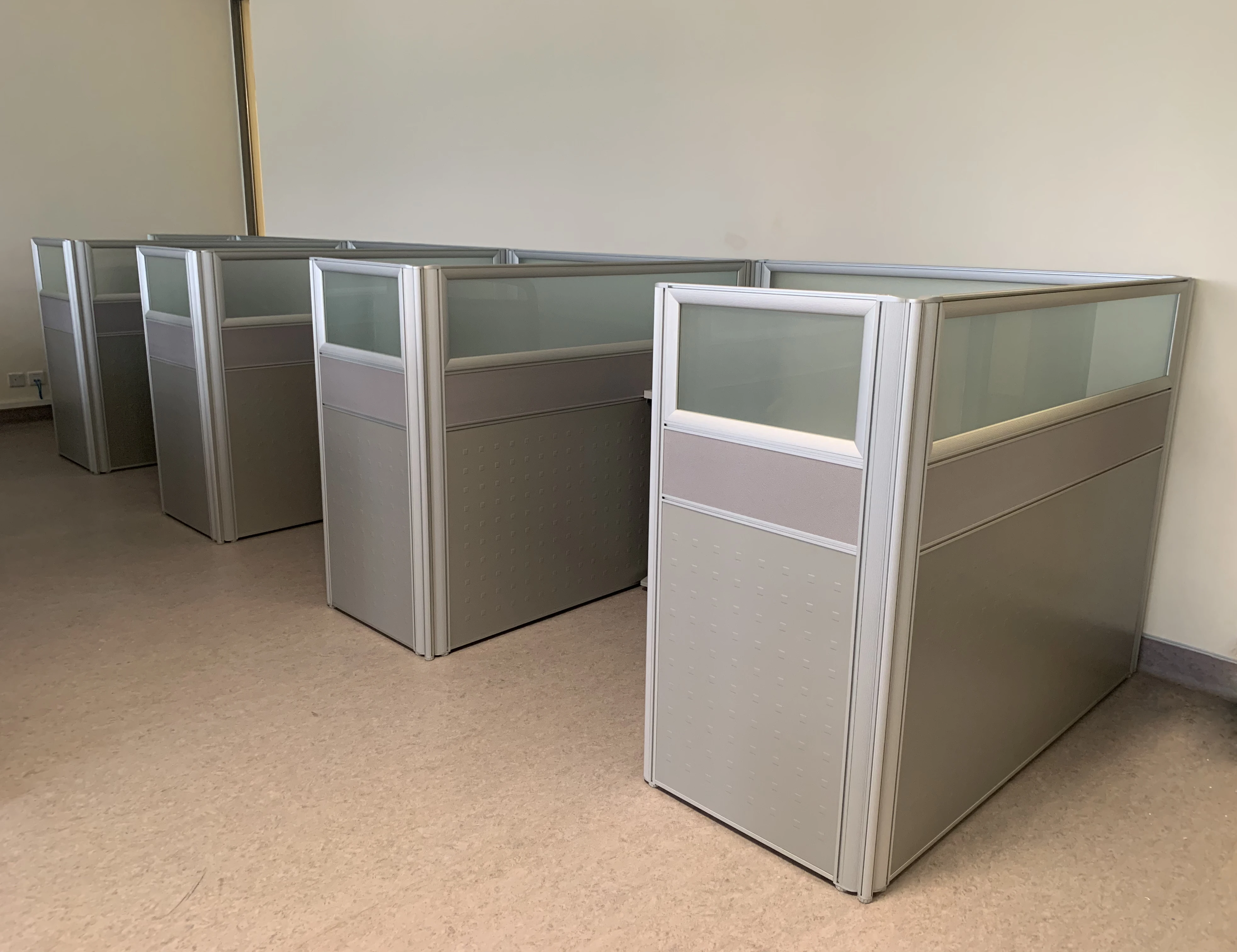 Aluminum Partition modern office partition cubicle workstation for call center sound insulation office table protect privacy