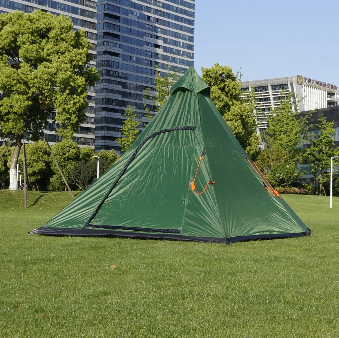 Large hexagonal Camping Teepee Tent Outdoor 6 corners Adult luxury 6 person TP Waterproof Safari tipi tents