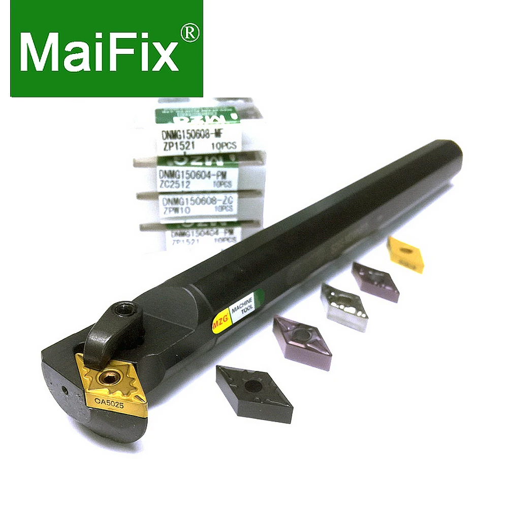 Maifix MDWNR Internal Turning Tool Holder Lathe Cutter Tools 62.5 Degree Boring Bar Lathe Tool Set