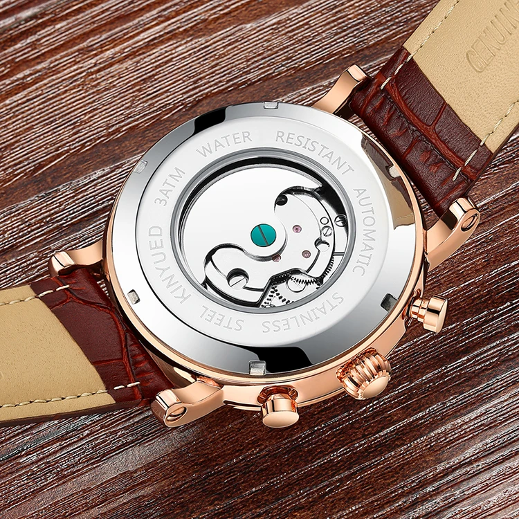 Automatic Tourbillon Watches Automatic Mechanical Leather Strap Men Japan automatic MIYOTA  movement for men Best Quality