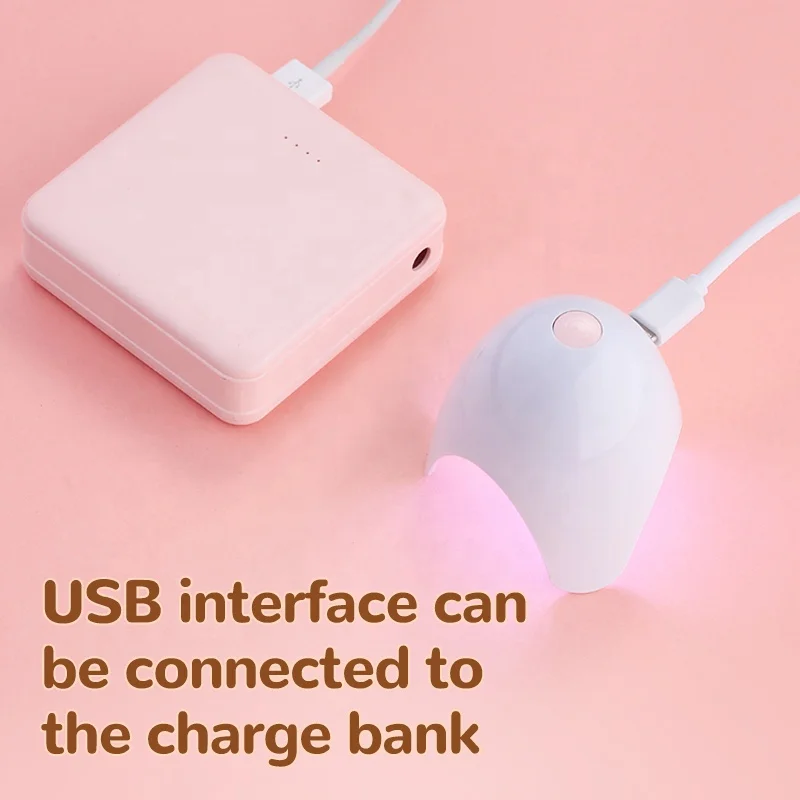 Portable UV Nail Lamp Dryer Gel Nail Polish Dryer UV LED Light Rechargeable Gel Lamp Nail Dryer