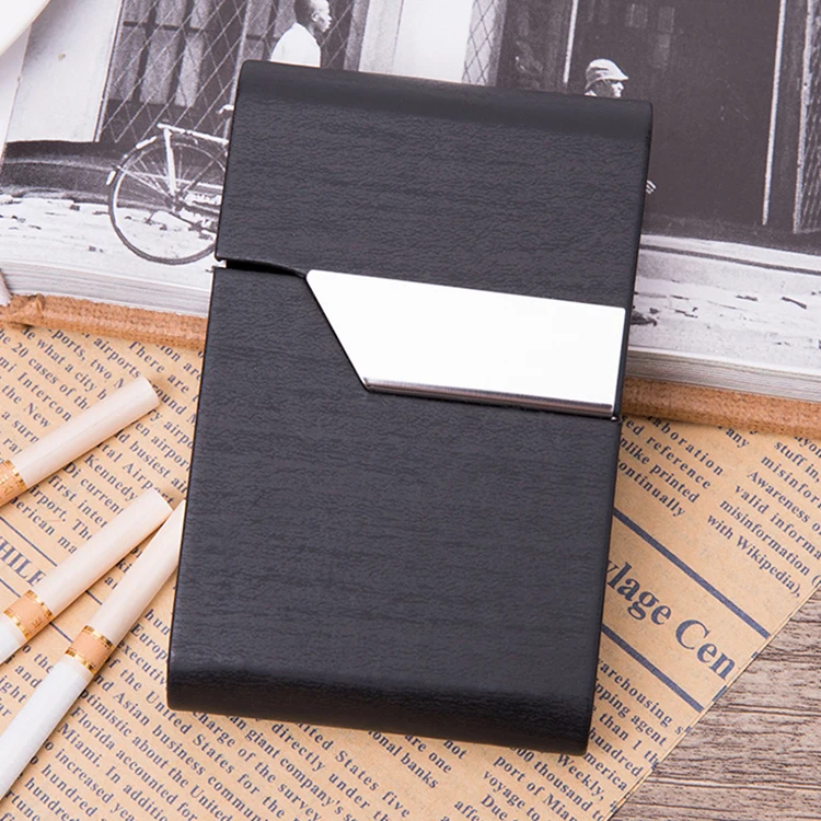 CH020 Fashion High Grade Cigarette Case Portable Slim Bank Card Holder Metal Bulk Business Card Holders