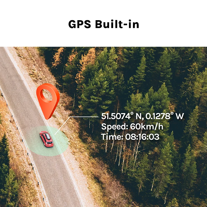 Видеорегистратор 70mai Pro Plus A500S с 2-дюймовым IPS экраном автомобильная видеокамера 24 часа система наблюдения за парковкой автомобильный черный ящик