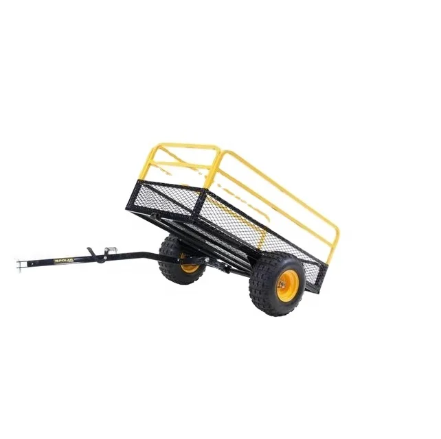 best price Multi Purpose Pull Behind ATV DUMP TRAILER metal trailer tow dolly trailer with low MOQ