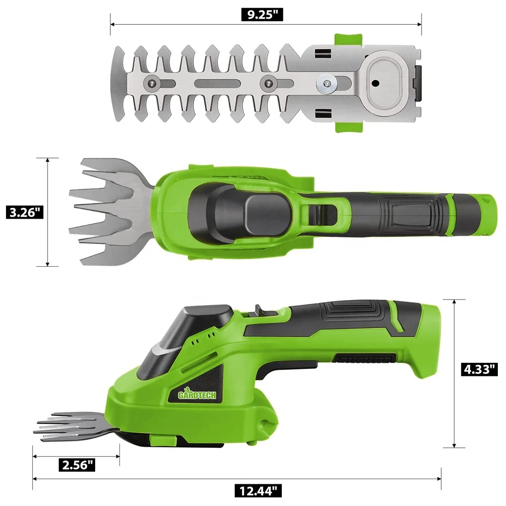 VERTAK cordless grass shear hedge trimmer mini durable scissors grass hedge trimmer