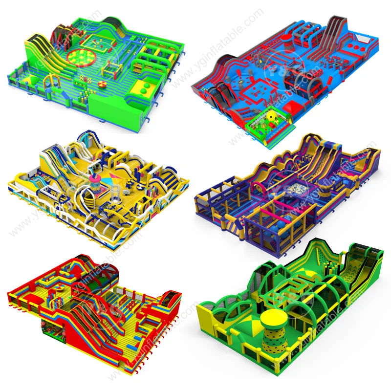 Y&G Giant jump park adults and children indoor attraction amusement park jungle inflatable trampoline park