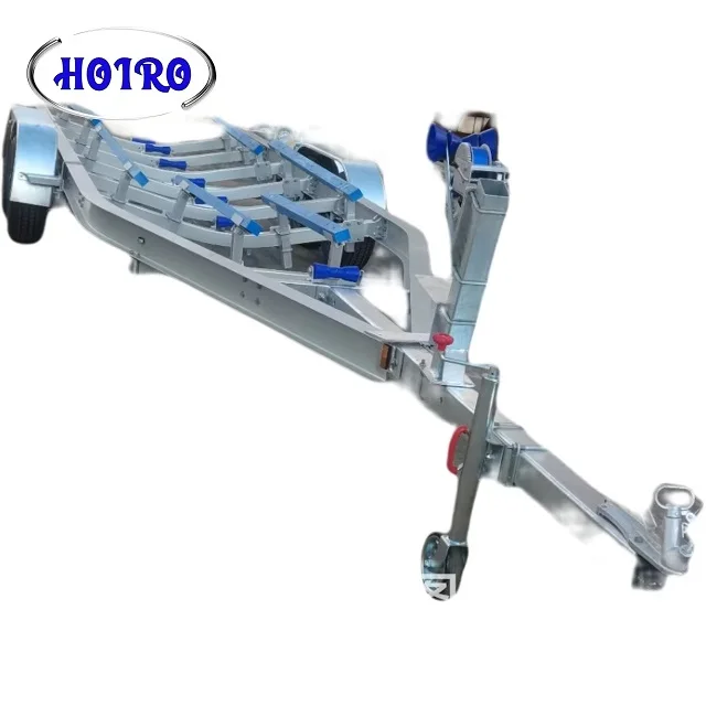 27ft  tandem axle  poly  bunks  aluminum  fishing  boat trailer for sale with factory price and 6 piston brake caliper