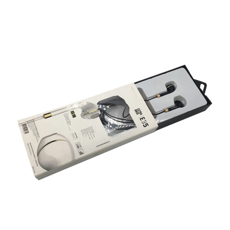 Electronic products 3C earphone drawer packing box wholesale price custom earphone headphones white packaging boxes with insert